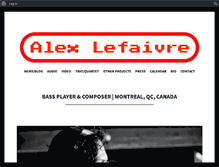 Tablet Screenshot of alexlefaivre.com